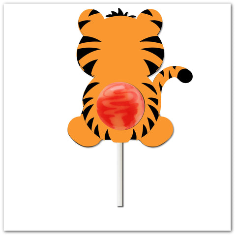 Cute Tiger Lollipop Holder SVG | Fun Cut File for DIY Candy Gifts | Perfect for Silhouette & Cricut SVG Raschel Hanamaika'i Designs 