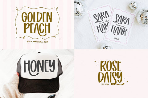 Cute Trendy Font Bundle - 16 Handwritten Fonts Font KA Designs 