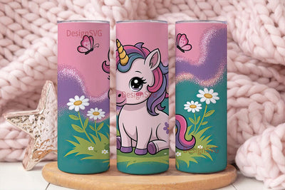 Cute Unicorn 20oz Tumbler Wrap Sublimation DesignSVG 