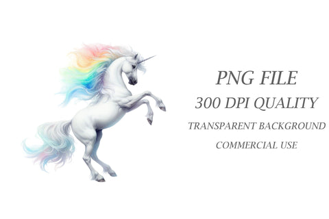 Cute Unicorn Clipart Bundle Sublimation Rupkotha 