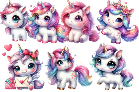 Cute Unicorn Sublimation Clipart Sublimation Rupkotha 