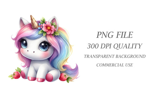 Cute Unicorn Sublimation Clipart Sublimation Rupkotha 