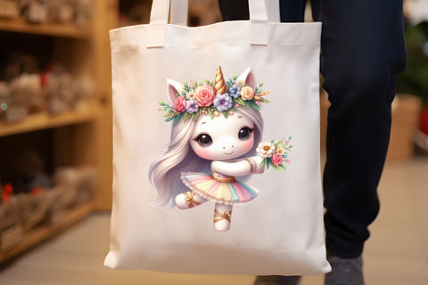 Cute Unicorns Ballet Sublimation Clipart Sublimation Rupkotha 