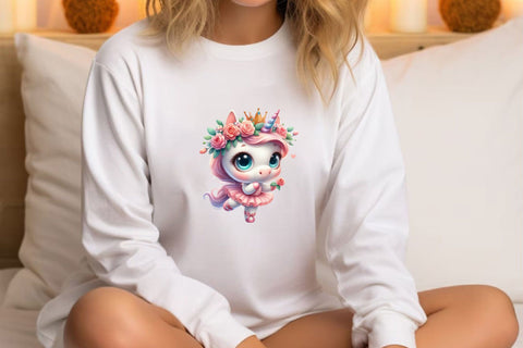 Cute Unicorns Ballet Sublimation Clipart Sublimation Rupkotha 