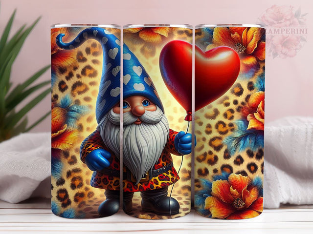Cute Valentine Gnome Tumbler Wrap, Gnome Tumbler PNG, Straight & Tapered Tumbler Wrap, Instant Digital Download Sublimation Li Zamperini 