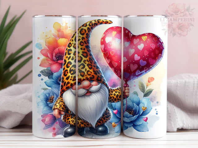 Cute Valentine Gnome Tumbler Wrap, Gnome Tumbler PNG, Straight & Tapered Tumbler Wrap, Instant Digital Download Sublimation Li Zamperini 