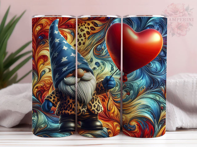 Cute Valentine Gnome Tumbler Wrap, Gnome Tumbler PNG, Straight & Tapered Tumbler Wrap, Instant Digital Download Sublimation Li Zamperini 