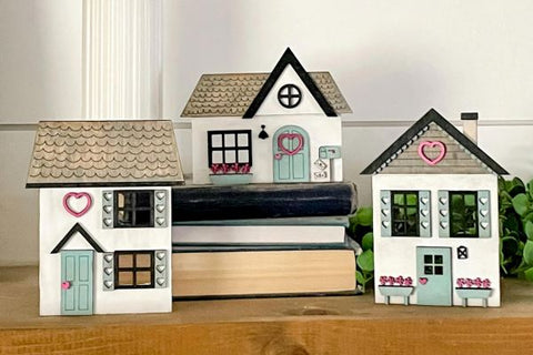 Cute Valentine House Cut File Laser SVG SVG Crafting With Brenna 