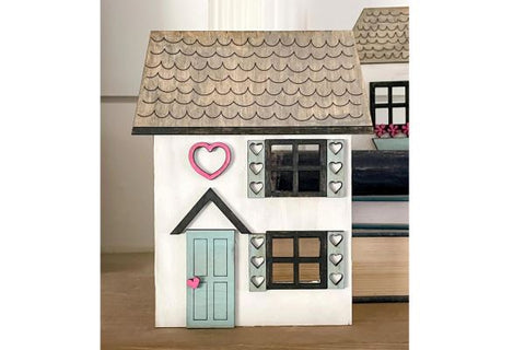 Cute Valentine House Cut File Laser SVG SVG Crafting With Brenna 