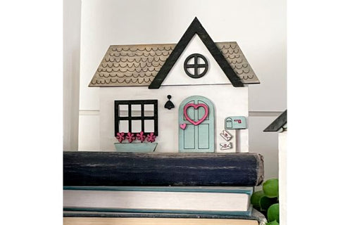 Cute Valentine House Cut File Laser SVG SVG Crafting With Brenna 