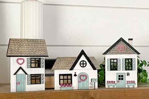 Cute Valentine House Cut File Laser SVG SVG Crafting With Brenna 