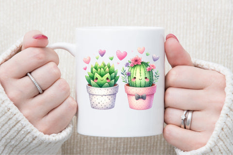 Cute Valentine Plant Couple Sublimation Sublimation designartist 