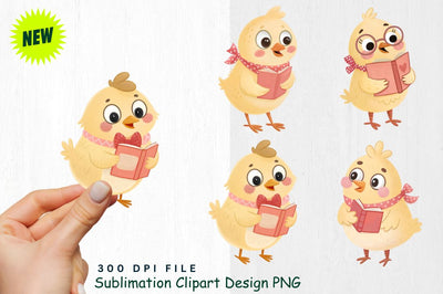 Cute Valentine's Day Chick Clipart PNG Sublimation Regulrcrative 
