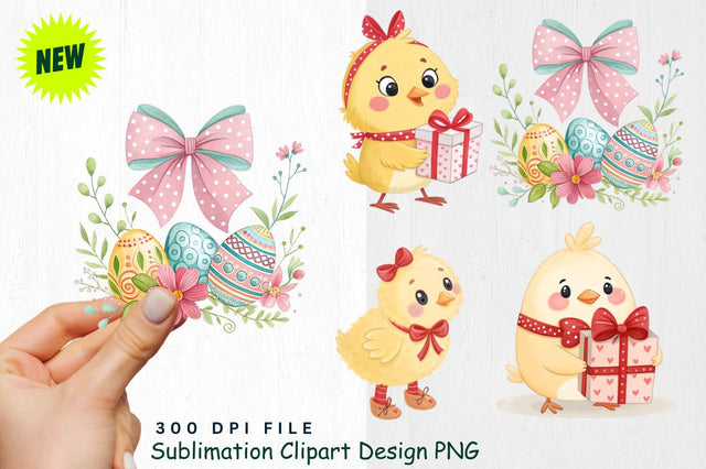 Cute Valentine's Day Chick Clipart PNG Sublimation Regulrcrative 