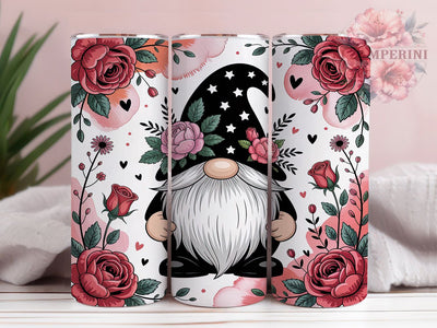 Cute Valentines Day Gnome Tumbler, Cute Valentine Gnomes, Love Gnome Design, 20Oz Wrap Design, Valentine Sublimation, Romantic Gnome Art, Sweet Heart Theme Sublimation Li Zamperini 