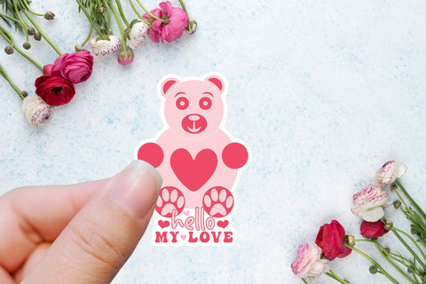 Cute Valentines Day Stickers Bundle PNG Sublimation CraftLabSVG 