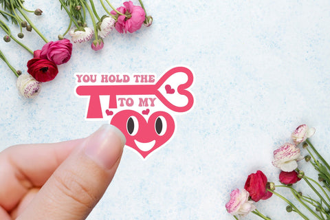 Cute Valentines Day Stickers Printable Sublimation CraftLabSVG 