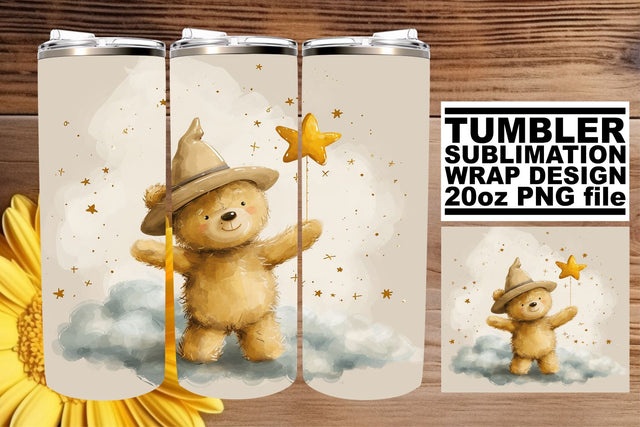 Cute Watercolor Kids Tumbler - Nursery Storytelling Sublimation afrosvg 