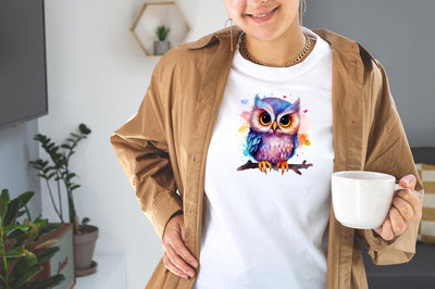 Cute Watercolor Owl Sublimation Clipart Bundle Sublimation Designangry 