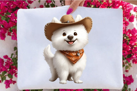 Cute Western Cowboy Dogs Clipart Sublimation SVGArt 