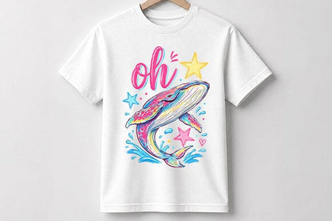 Cute Whale PNG Ocean Animal Sublimation Design Digital Download SVG BillahCrafts 