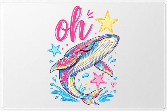 Cute Whale PNG Ocean Animal Sublimation Design Digital Download SVG BillahCrafts 