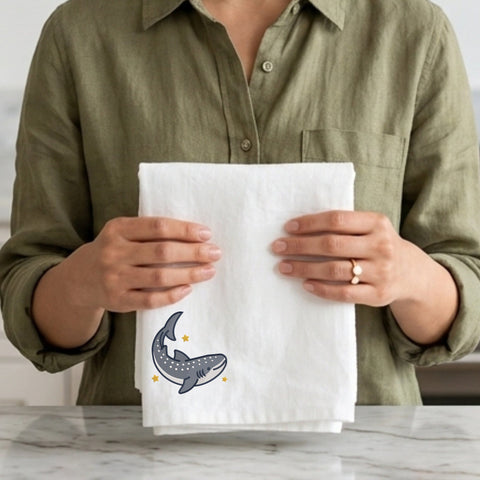Cute Whale Shark Embroidery Design – Ocean Animal Stars Marine Life Machine Embroidery File Embroidery/Applique DESIGNS PatternFeed8 