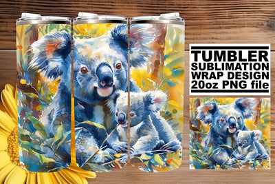 Cute Wildlife Mom & Cub Tumbler: Mom's Day Happiness Sublimation afrosvg 