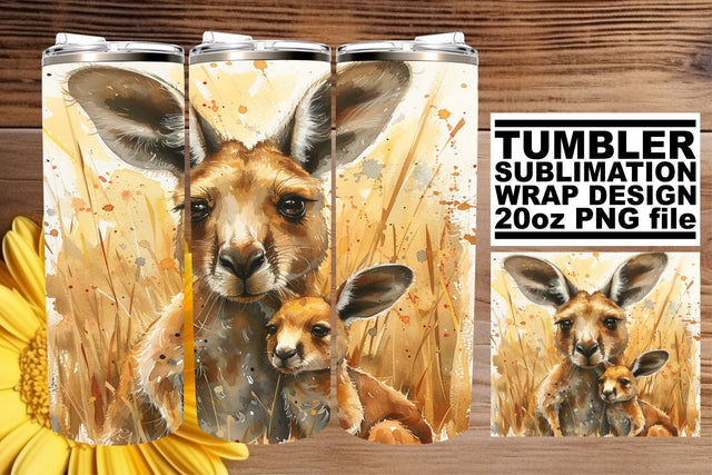 Cute Wildlife Mommy & Me Tumbler: Mom's Love Sublimation afrosvg 