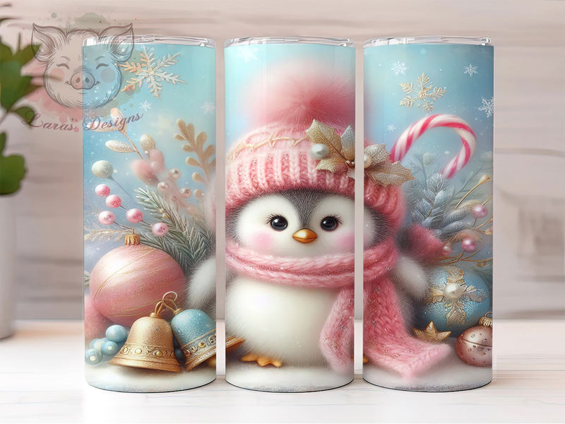 Cute Winter Penguin Tumbler, Cute Christmas Wrap, Holiday Mug Design, Sublimation Wrap, Festive Drinkware, Penguin Lover Gift, Cozy Winter Cup Sublimation Lara' s Designs 