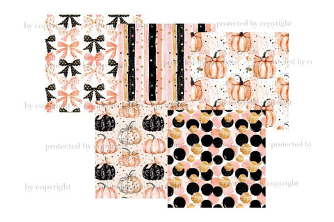 Cute Witch Digital Papers | Halloween Seamless Pattern Digital Pattern GlamArtZhanna 