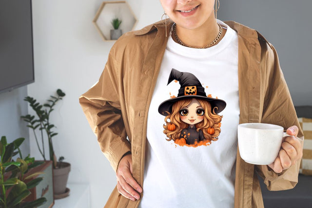 Cute Witch Halloween Sublimation Clipart Bundle Sublimation Designangry 