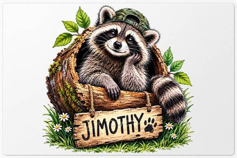 Cute Woodland Raccoon PNG | Rustic Animal Sublimation Design SVG BillahCrafts 