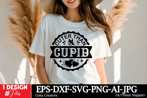 Cuter Than Cupid Round Sign SVG ,Happy Valentine's Day, Valentine's Day Round Sign SVG Cut File, Valentine's Day Sublimation, Valentine's Day Silhoutee,Valentine's Day SVG Bundle SVG Insomnia Std 