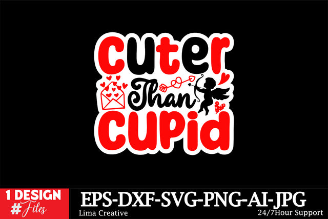 Cuter Than Cupid Sticker SVG Cut File SVG Insomnia Std 