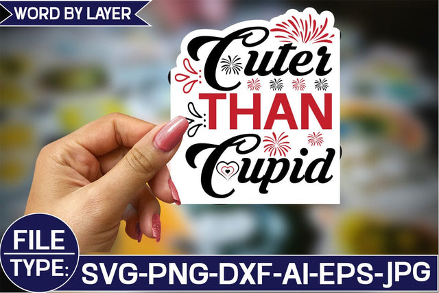 Cuter Than Cupid Sticker SVG Design SVG Studio Innate 