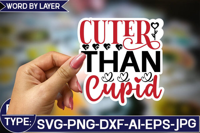 Cuter Than Cupid Sticker SVG Design SVG Studio Innate 