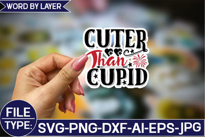 Cuter Than Cupid Sticker SVG Design SVG Studio Innate 