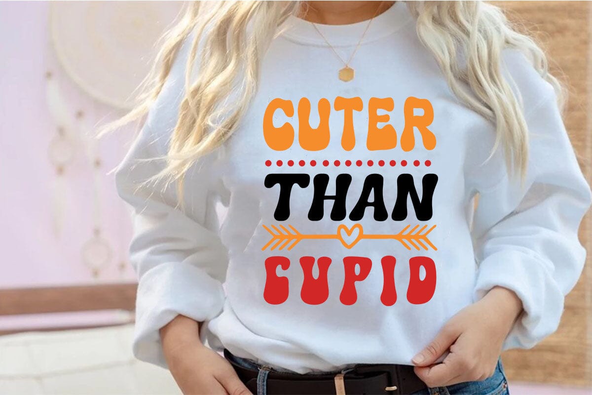 Cuter Than Cupid SVG Cut File - Creative Vector Studio