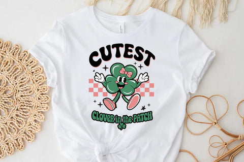 Cutest clover in the patch, St patrick's Day Quote SVG Tshirt Design, Irish svg SVG FiveStarCrafting 