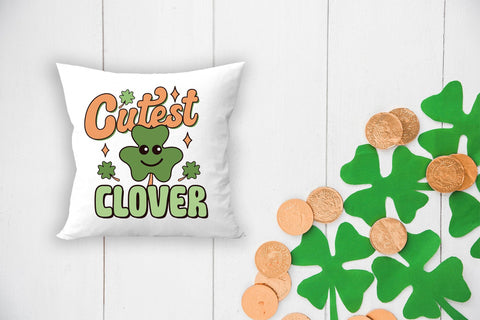 Cutest Clover, Retro St Patricks Day PNG Sublimation CraftLabSVG 