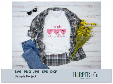 Cutest Heart Faces SVG PNG Cut EPS File SVG HarperNCo 