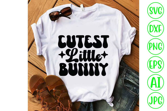 Cutest Little Bunny Retro SVG Design SVG Syaman 