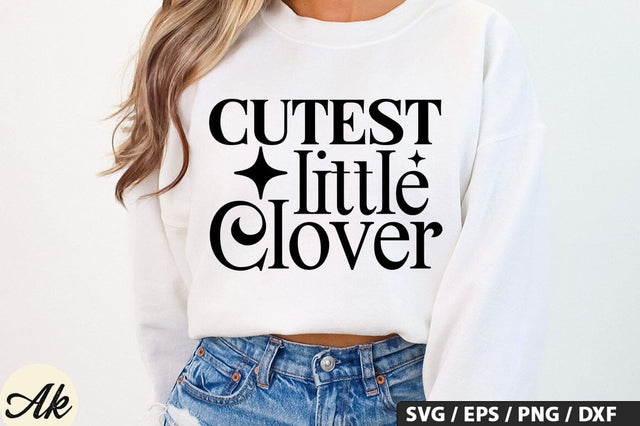 Cutest little clover SVG Design SVG akazaddesign 