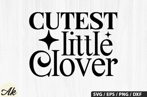 Cutest little clover SVG Design SVG akazaddesign 