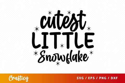 cutest little snowflake Svg Design SVG Designangry 