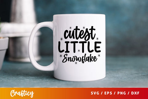 cutest little snowflake Svg Design SVG Designangry 