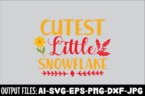 Cutest Little Snowflake SVG DESIGN SVG Rafiqul20606 