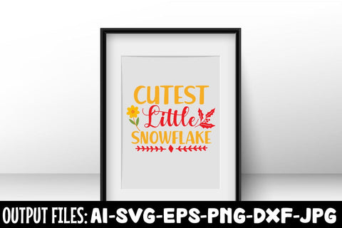 Cutest Little Snowflake SVG DESIGN SVG Rafiqul20606 