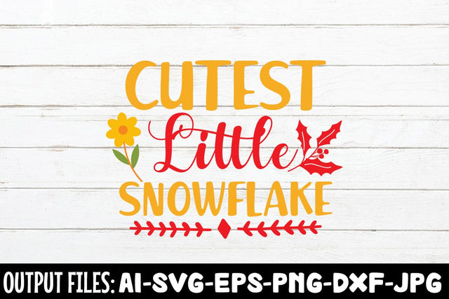 Cutest Little Snowflake SVG DESIGN SVG Rafiqul20606 
